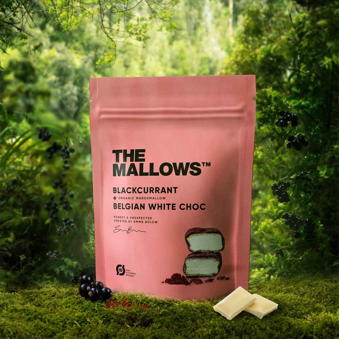 BLACKCURRANT & WHITE CHOC – MARSHMALLOWS WITH BLACKCURRANT & WHITE CHOCOLATE 90G