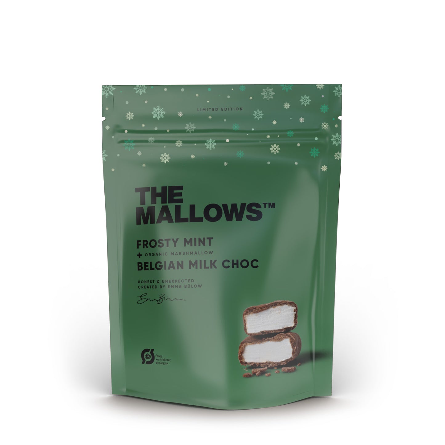 FROSTY MINT & MILK CHOC – MARSHMALLOWS WITH MINT & MILK CHOCOLATE 90G