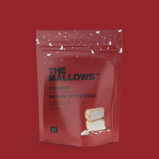 COCONUT & WHITE CHOC – MARSHMALLOWS WITH COCONUT & WHITE CHOCOLATE 90G